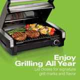 Searing Grill 118 in. Stainless Steel Indoor Grill with Non-Stick Plates