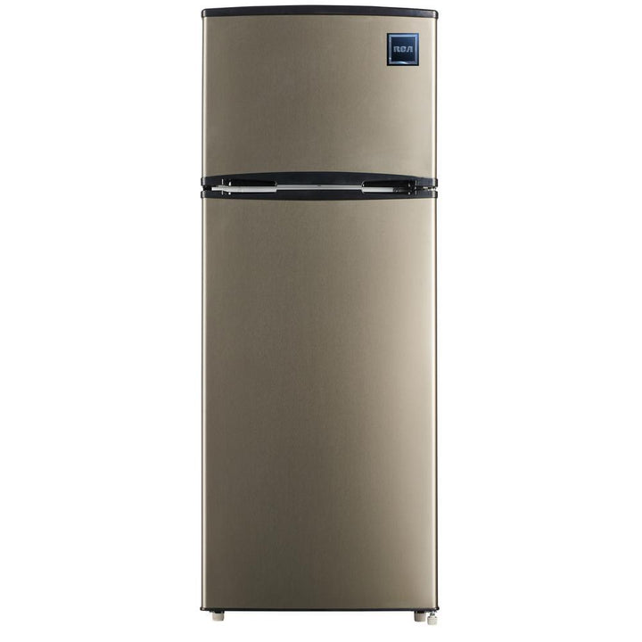 RCA 7.5 cu. ft. Mini Fridge with Stainless Look - Super Arbor