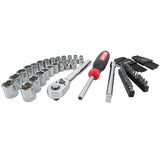 Craftsman 63-Piece Mechanic's Tool Set - Metric and SAE, 3/8" Drive