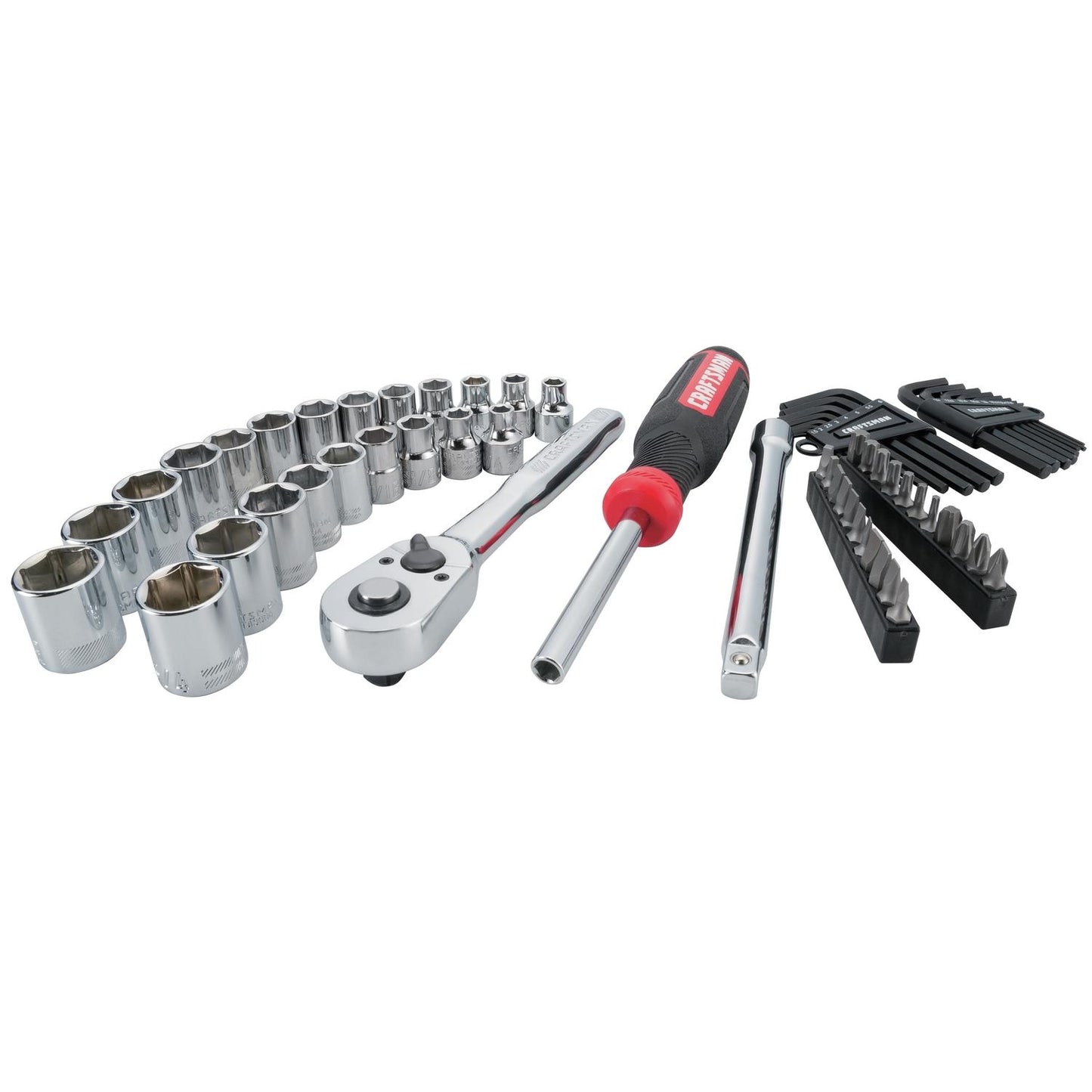 Craftsman 63-Piece Mechanic's Tool Set - Metric and SAE, 3/8" Drive