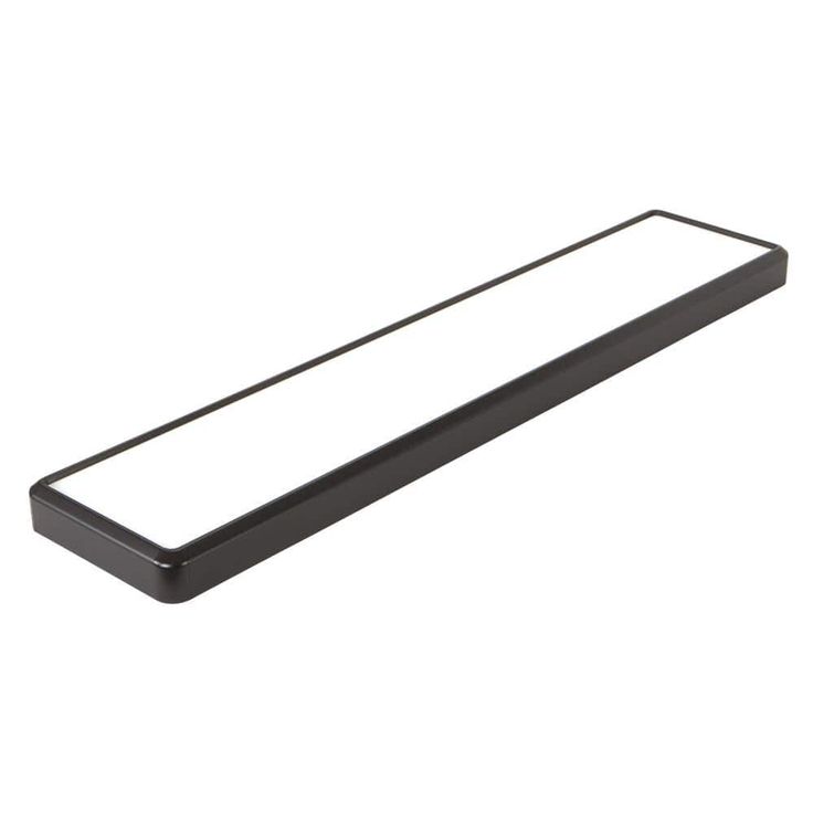Commercial Electric 4 ft. x 10 in. Deco Matte Black Back-Lit Flat Panel LED Flush Mount 4000 Lumens 3000K 4000K 5000K Dimmable