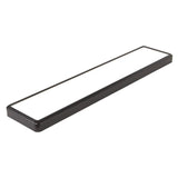 Commercial Electric 4 ft. x 10 in. Deco Matte Black Back-Lit Flat Panel LED Flush Mount 4000 Lumens 3000K 4000K 5000K Dimmable