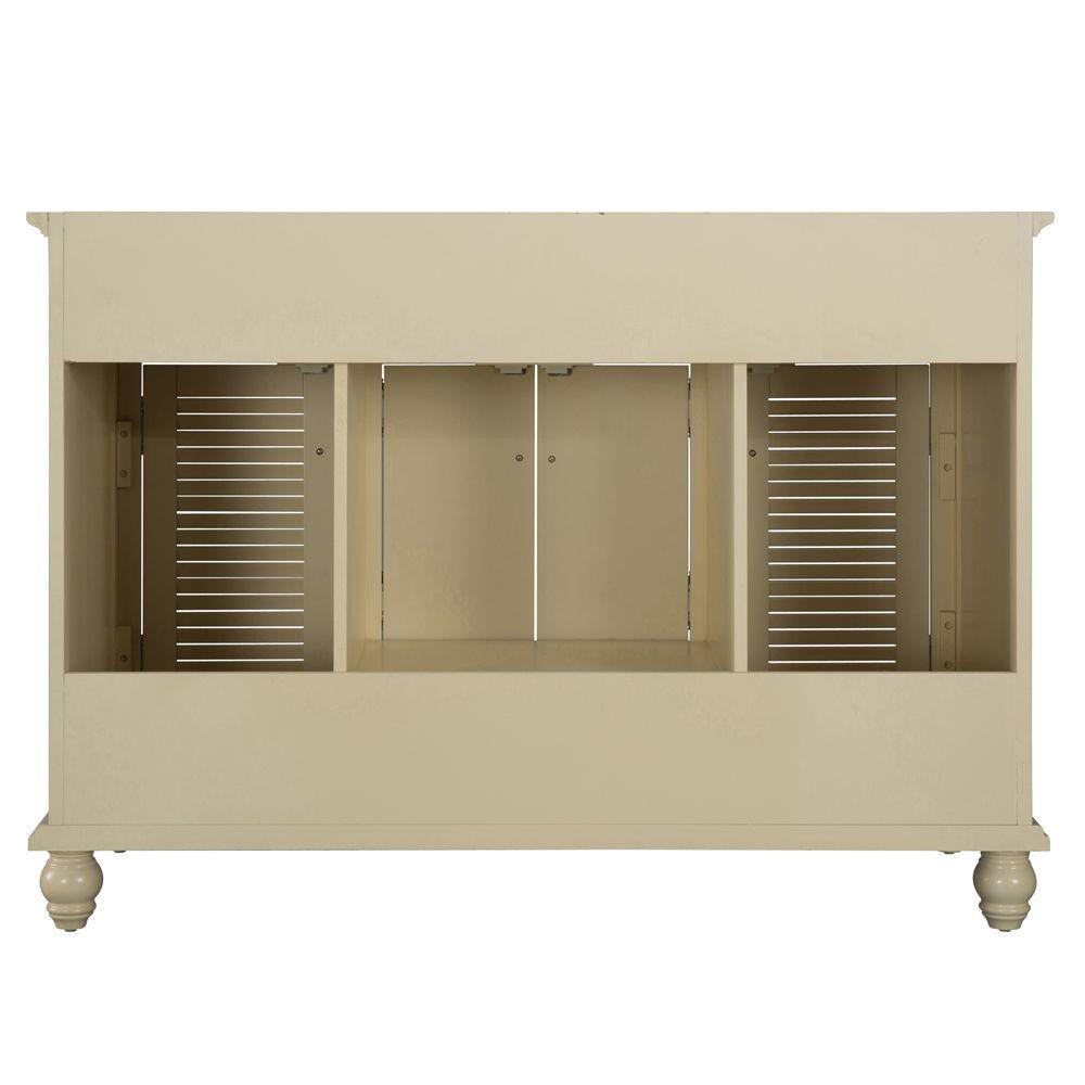 Cottage 48 in. W Bath Vanity Cabinet Only in Antique White - Super Arbor