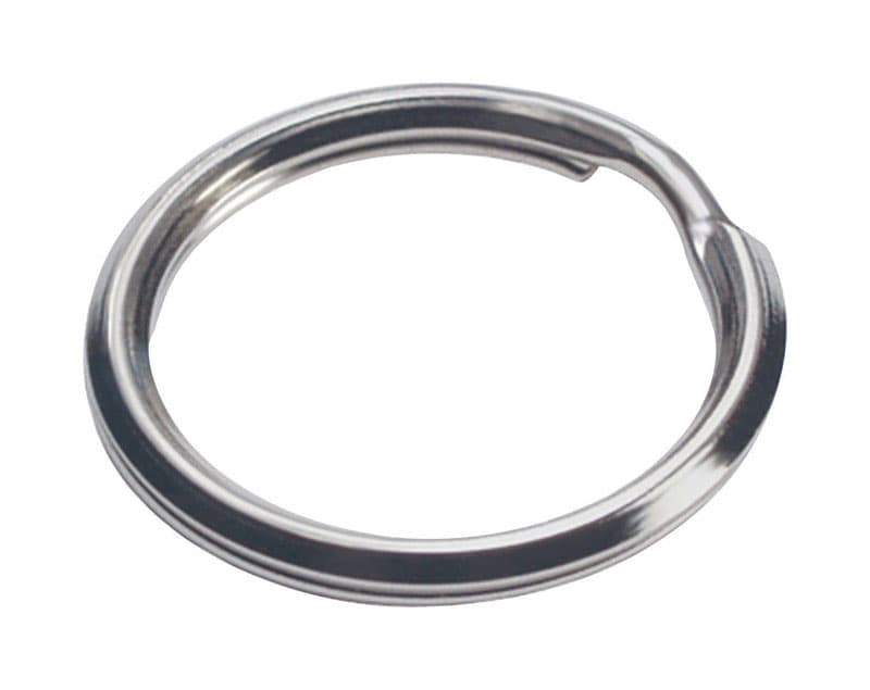 Hillman 2 in. Diameter Tempered Steel Split Rings/Cable Rings Key Ring