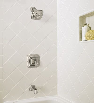 Hensley Single-Handle 1-Spray Tub and Shower Faucet in Spot Resist Brushed Nickel (Valve Included)