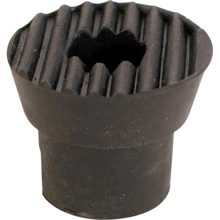 1 in., Black, Rubber, Replacement Tips for Drop Down Door Holders