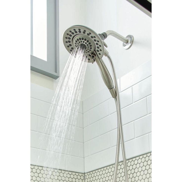 Lahara In2ition 2-in-1 Single-Handle 5-Spray Tub and Shower Faucet in Brushed Nickel