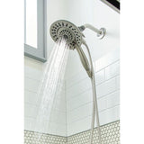 Lahara In2ition 2-in-1 Single-Handle 5-Spray Tub and Shower Faucet in Brushed Nickel