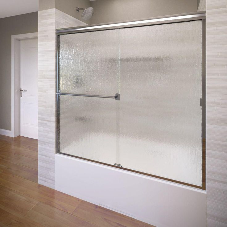Classic 60 in. x 57 in. Clear Semi-Frameless Sliding Tub Door in Oil Rubbed Bronze