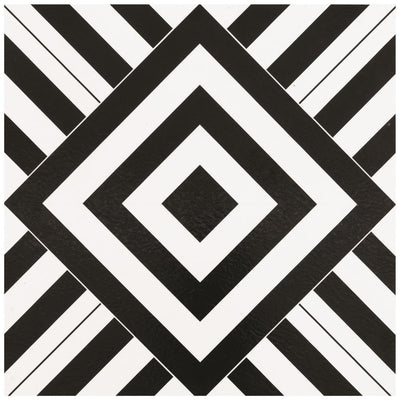 ACHIM Retro Geometric 12 in. x 12 in. Self-Adhesive Vinyl Floor Tile (20 Tiles/20 sq. ft.) - Super Arbor