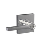 Custom Latitude Matte Black Collins Trim Keyed Entry Door Lever - Super Arbor