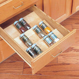 Home Decorators Collection Washington 24 in. W x 24 in. D x 34.5 in. H Veiled Gray Plywood Shaker Assembled Base Kitchen Cabinet Spice Tray