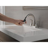 Broadmoor 4 in. Centerset 2-Handle Pull-Down Spout Bathroom Faucet in SpotShield Brushed Nickel