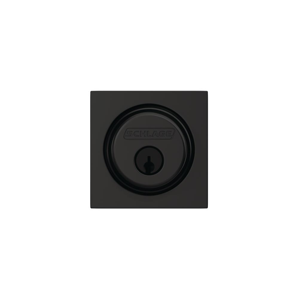 Collins Matte Black Single Cylinder Deadbolt - Super Arbor
