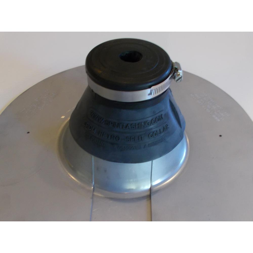 All Style Small Retro-Split Storm Collar Umbrella Flashing for Nominal Pipe Size 2 in. Dia (2.375 in. O.D.) Round Pipe - Super Arbor