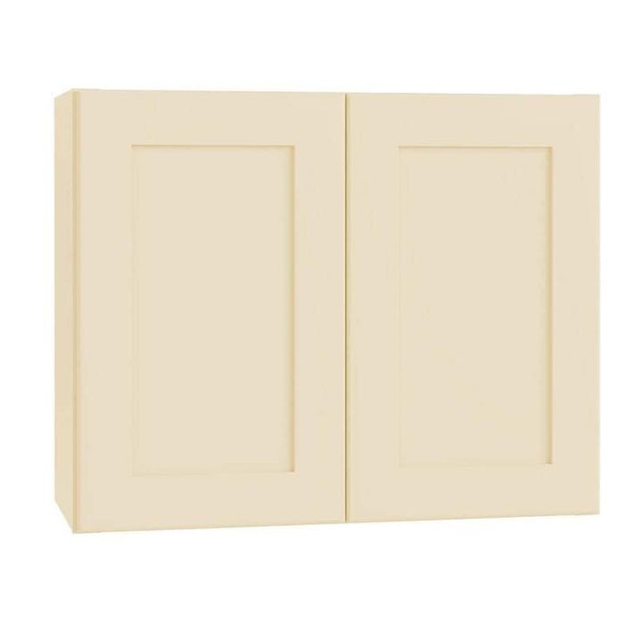 Home Decorators Collection Newport 30 in. W x 12 in. D x 24 in. H Assembled Plywood Wall Bridge Kitchen Cabinet in Blended Cream with Soft Close