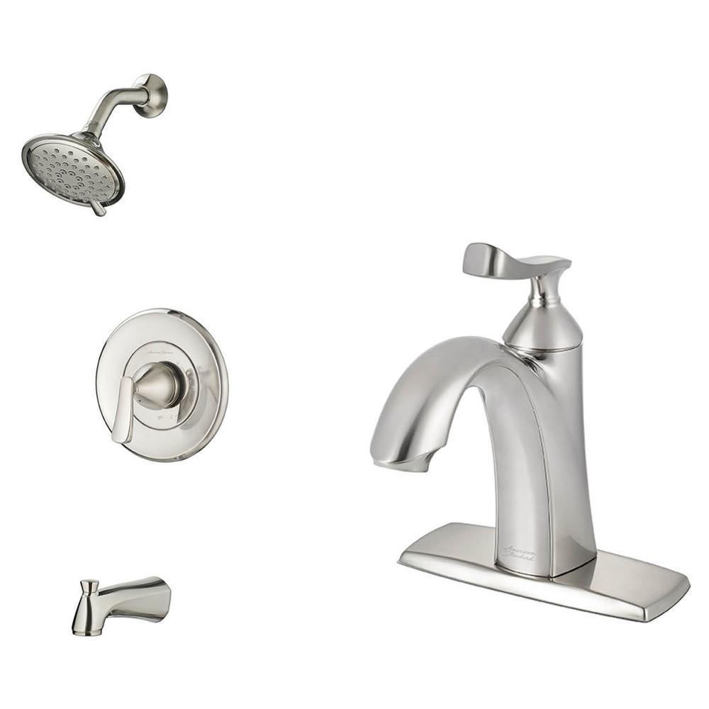 Chatfield Single-Handle 3-Spray Tub and Shower Faucet and Single Hole Bathroom Faucet Set in Legacy Bronze - Super Arbor