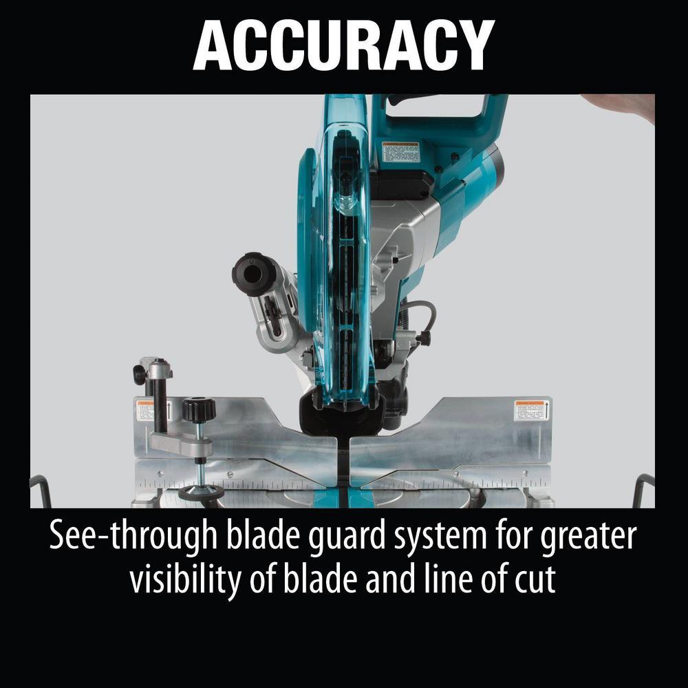 15 Amp 10 in. Dual Bevel Sliding Compound Miter Saw with Laser/Bonus Compact Folding Miter Saw Stand - Super Arbor