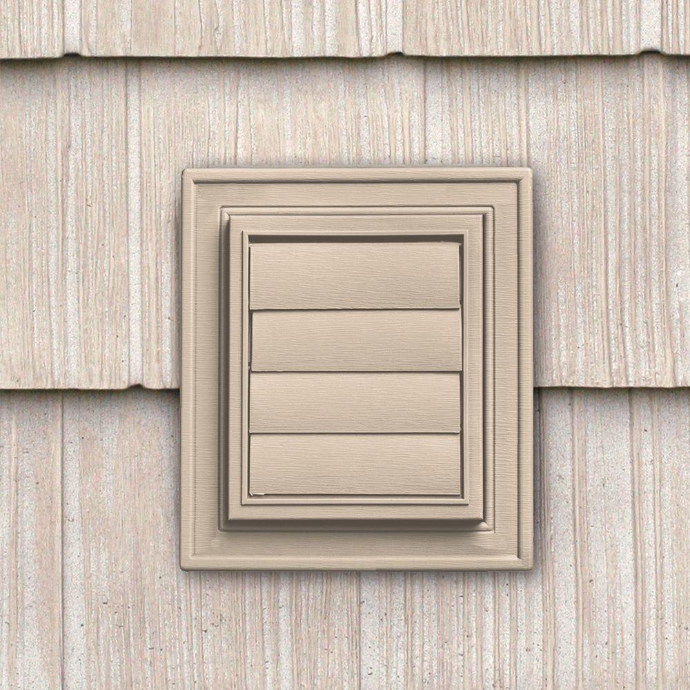 Square Exhaust Siding Vent #089-Champagne