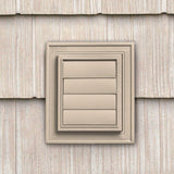 Square Exhaust Siding Vent #001-White