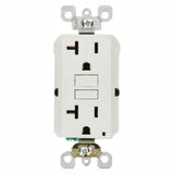 20 Amp Self-Test SmartlockPro Slim Duplex GFCI Outlet, Ivory - Super Arbor