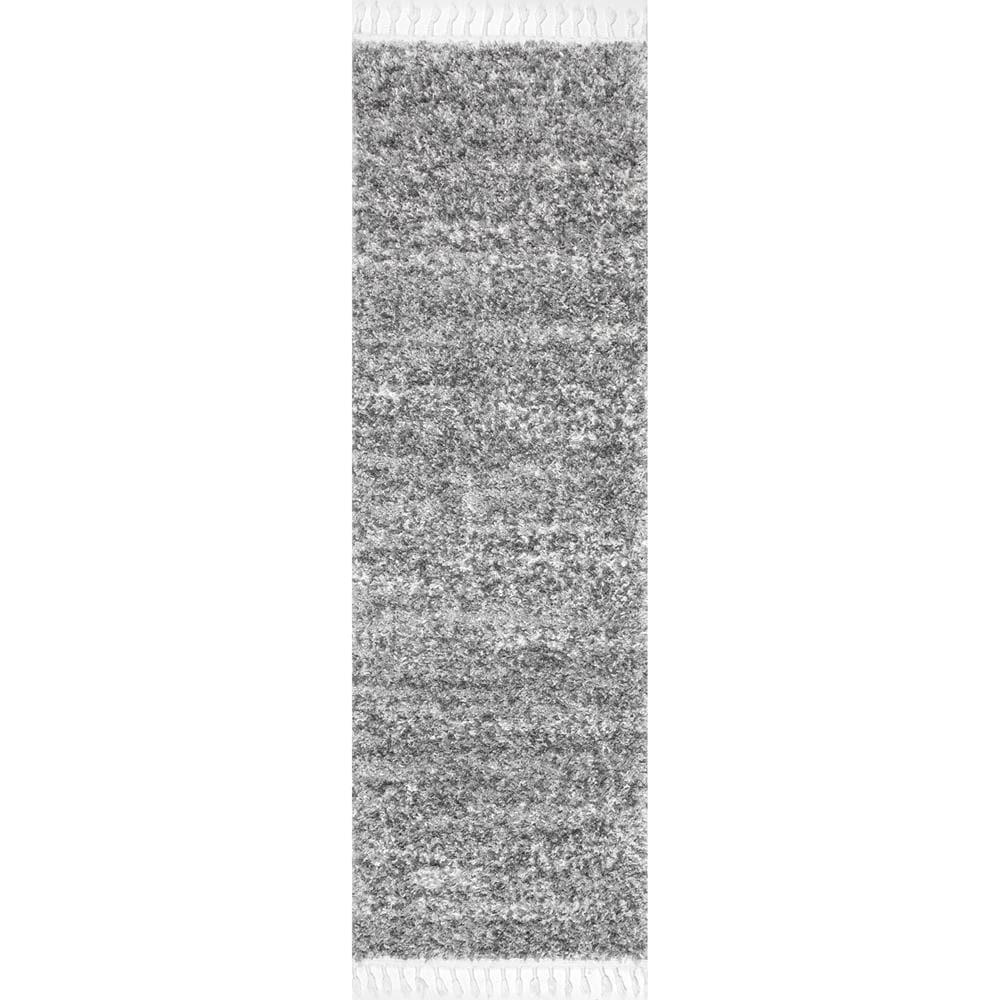 Contemporary Brooke Ivory 9 ft. x 12 ft. Shag Area Rug - Super Arbor