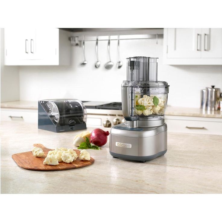 Elemental 13-Cup 3-Speed Gray Food Processor and Dicing Kit