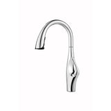 Kai Single-Handle Pull-Down Sprayer Kitchen Faucet in Stainless Steel - Super Arbor