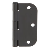 3-1/2 in. x 5/8 in. Radius Oil-Rubbed Bronze Door Hinge Value Pack (48 per Pack)