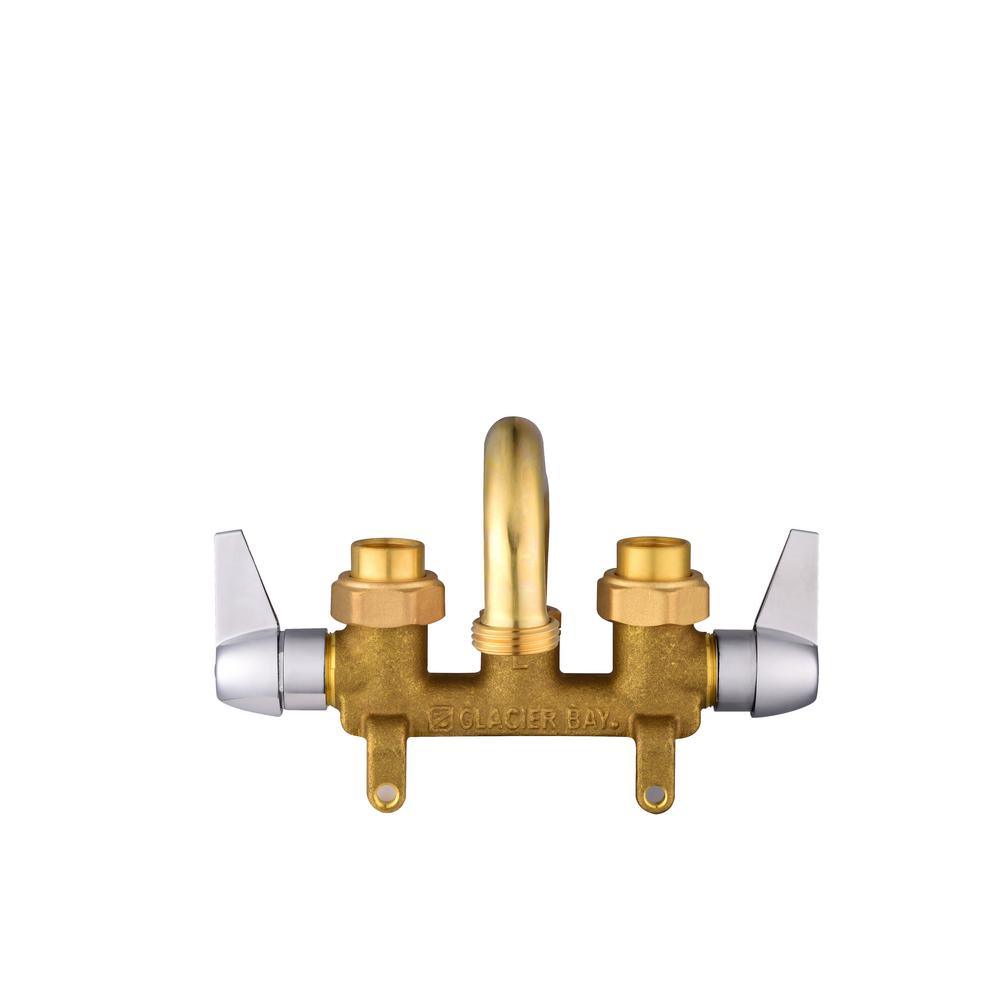 2-Handle Laundry Faucet in Rough Brass - Super Arbor