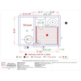 WarmlyYours 70 ft. Cable System with Touch Screen Thermostat