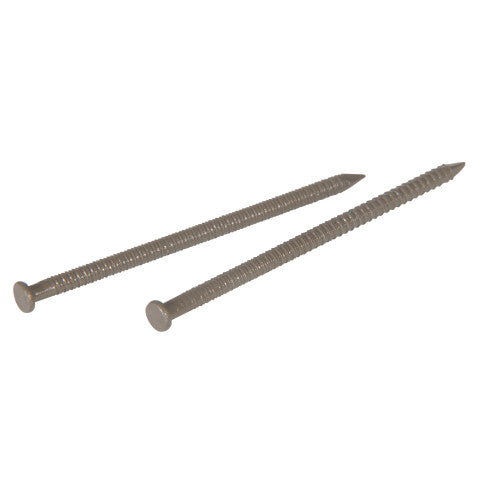 Hillman 1 in. Panel Steel Nails, Flat Head, 16 GA, Ash Finish - 6 oz.