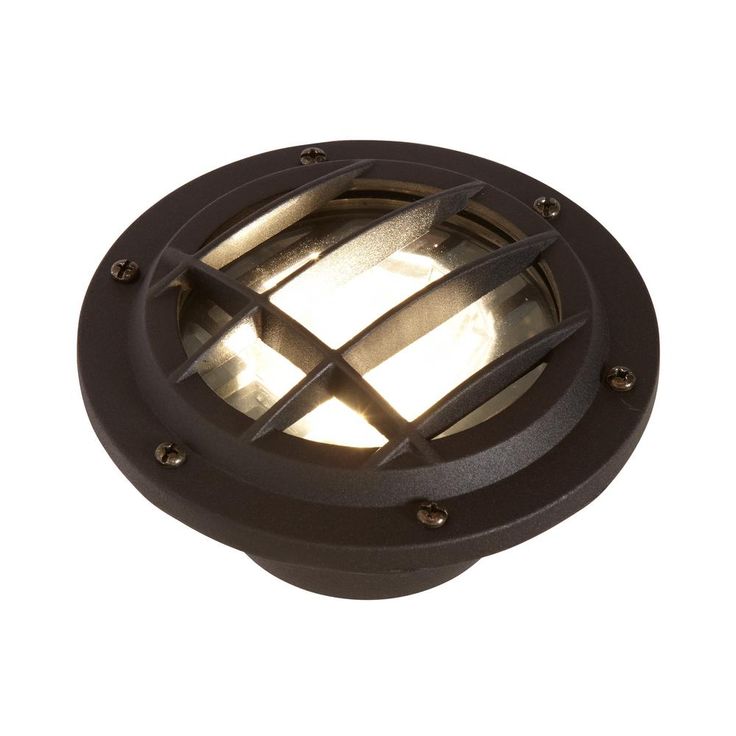 Low-Voltage Black Outdoor Integrated LED Landscape Well Light