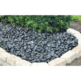 Rain Forest 2 in. to 3 in., 2200 lb. Large Black Grade A Polished Pebbles Super Sack