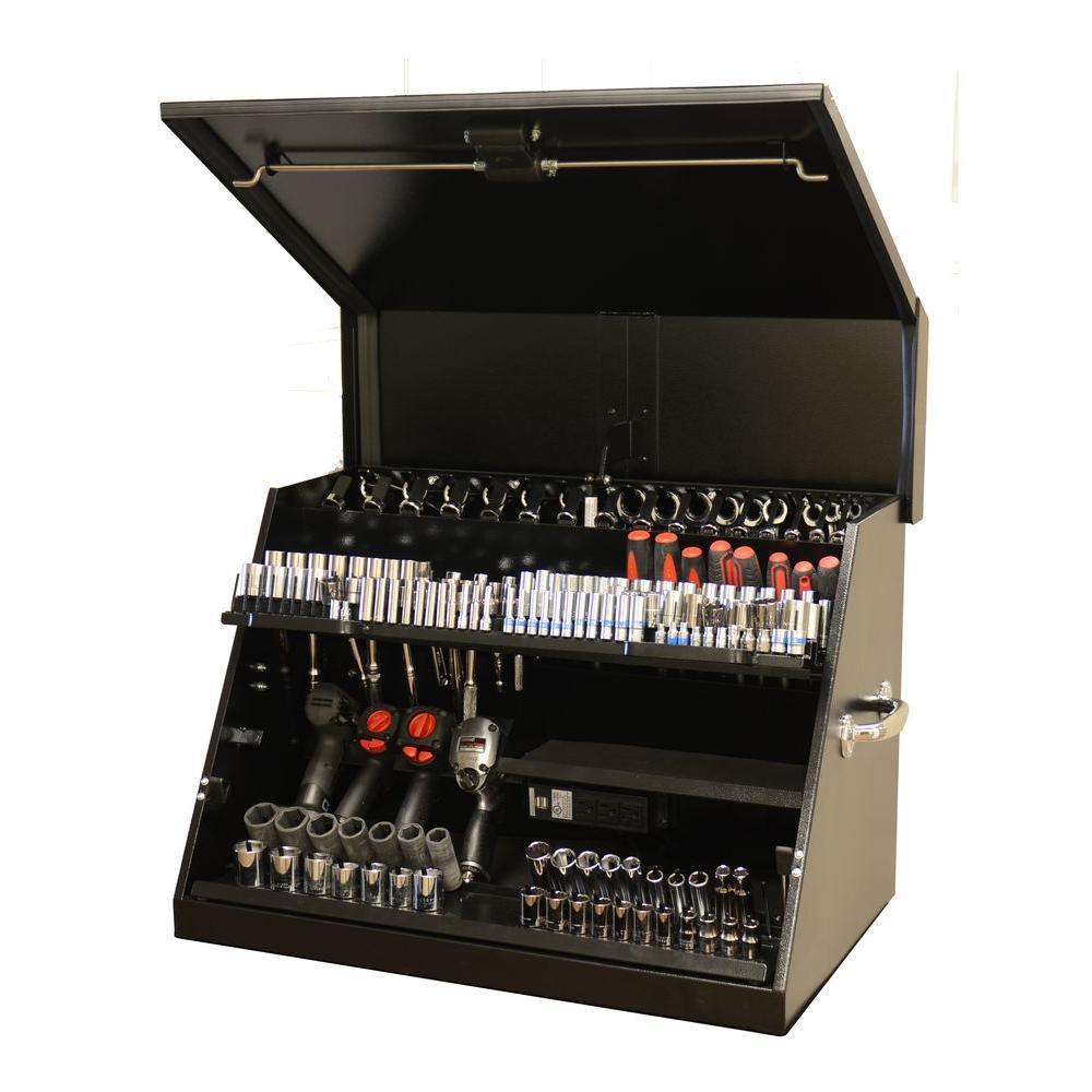 PWS Series 30 in. Deluxe Extreme Portable Workstation, Black - Super Arbor