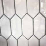 LuxeCraft White 11 in. x 12 in. Glazed Ceramic Picket Mosaic Tile (8.76 sq. ft./Case)