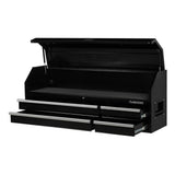 61 in. W x 15.8 in. D 4-Drawer Tool Chest with Power Strip in Black