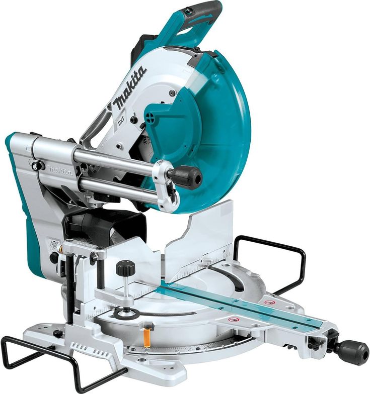 15 Amp 12 in. Dual-Bevel Sliding Compound Miter Saw with Laser with Bonus Pneumatic 2 in. 18-Gauge Brad Nailer