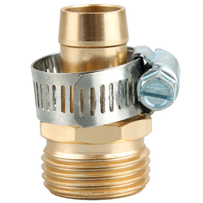 5/8 in. Metal Garden Hose Male Thread Repair with Stainless Steel Clamp - Super Arbor