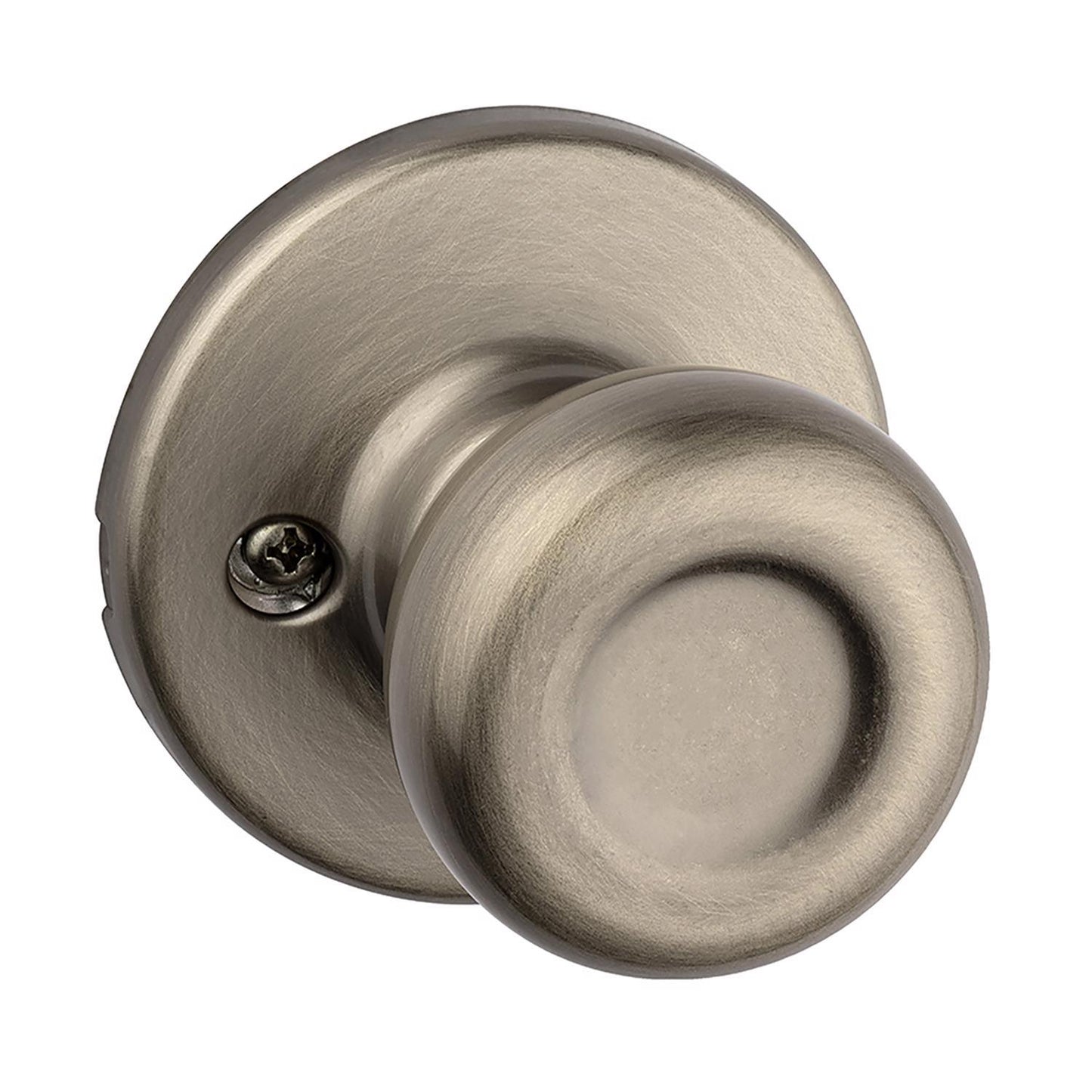 Kwikset Tylo Antique Brass Dummy Knob – Universal Handing (Right or Left)