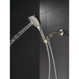 Everly 4-Spray 4.4 in. Single Wall Mount Handheld Shower Head in Brushed Nickel