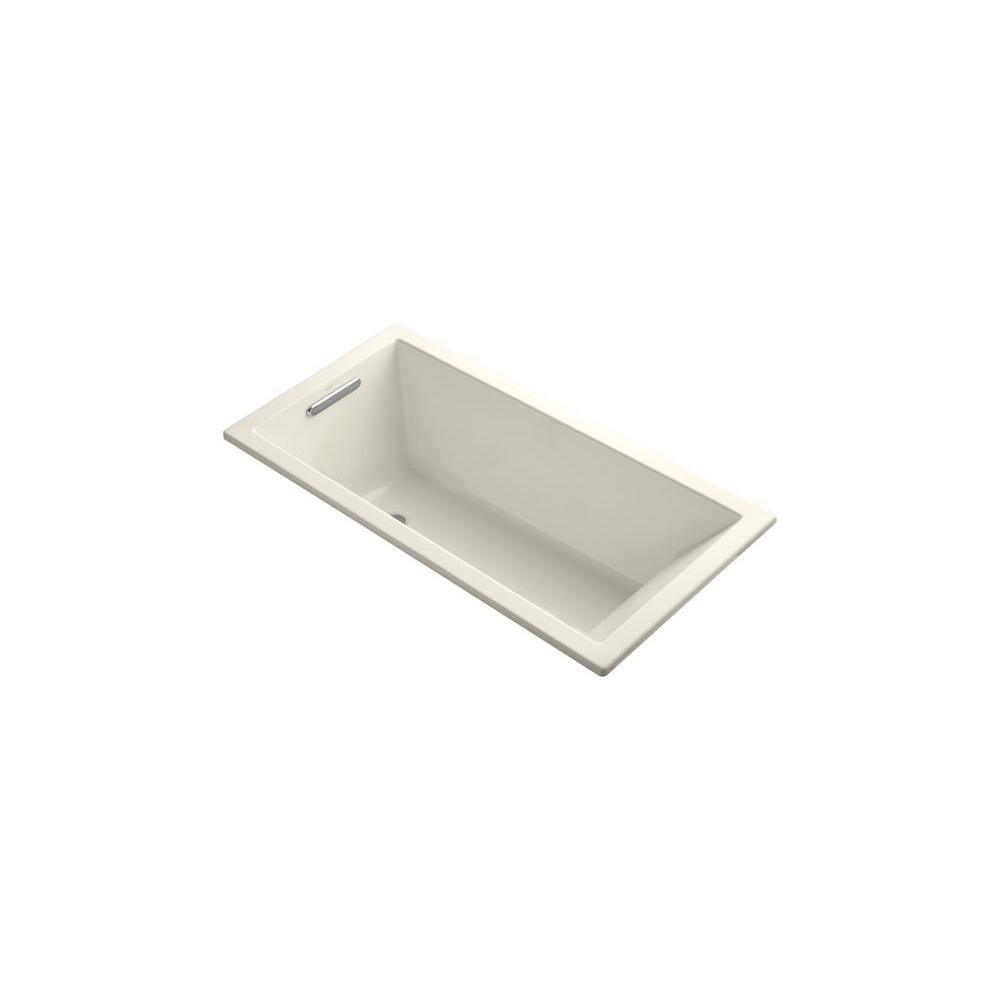 Underscore 5 ft. Rectangle Right-Hand Drain Bathtub in White - Super Arbor
