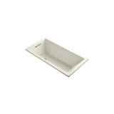 Underscore 5 ft. Rectangle Right-Hand Drain Bathtub in White - Super Arbor