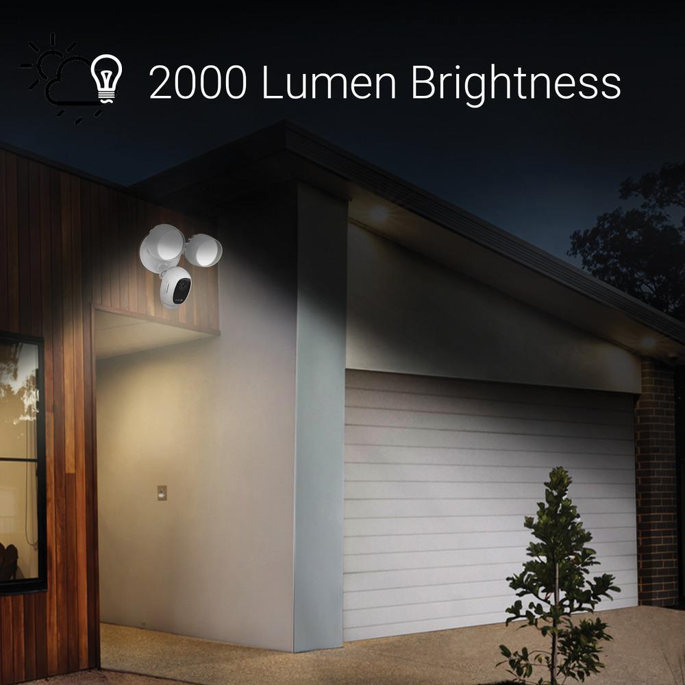 Wired Outdoor Smart Floodlight Security Camera with Alarm System - Super Arbor