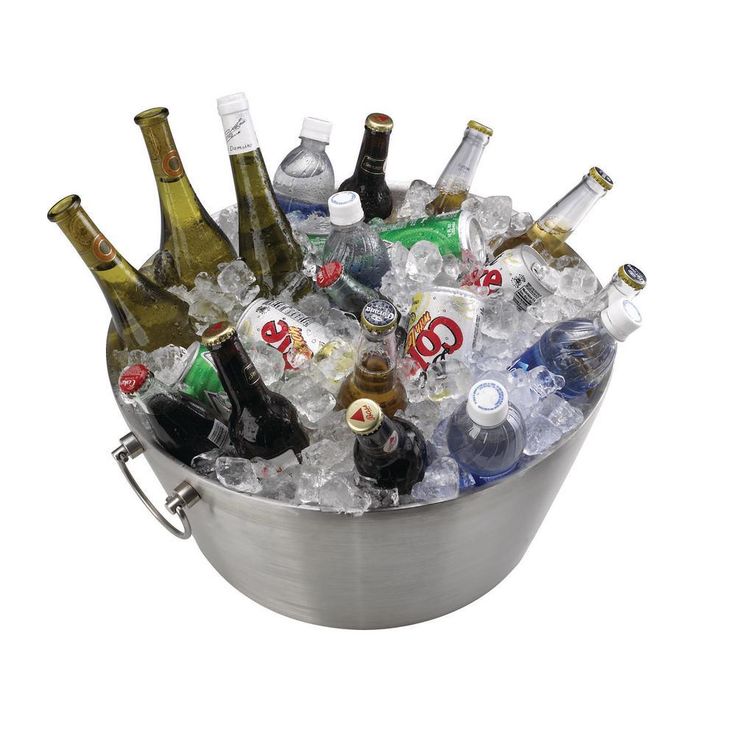 19 in. Insulated Stainless Steel Party Tub
