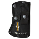 BlackRiver 11.5 in. Rubber Handle Full Tang Titanium Bonded Blade Hatchet with Fire Starter and Sheath Included - Super Arbor
