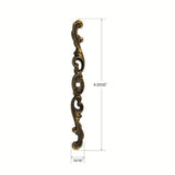 8-3/4 in. x 15/16 in. Brown Windsor Antique Furniture Backplate - Super Arbor