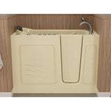 Safe Premier 52.75 in. x 60 in. x 26 in. Right Drain Walk-in Air and Whirlpool Bathtub in Biscuit - Super Arbor