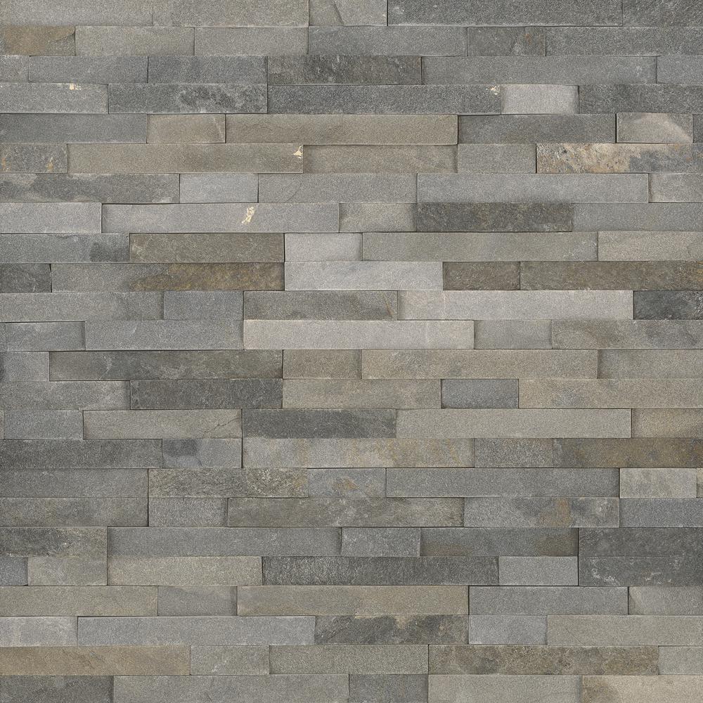 Canyon Creek Ledger Panel 6 in. x 24 in. Natural Quartzite Wall Tile (10 cases / 40 sq. ft. / pallet) - Super Arbor