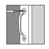 4-7/8 in. Black Light Duty Door Pull